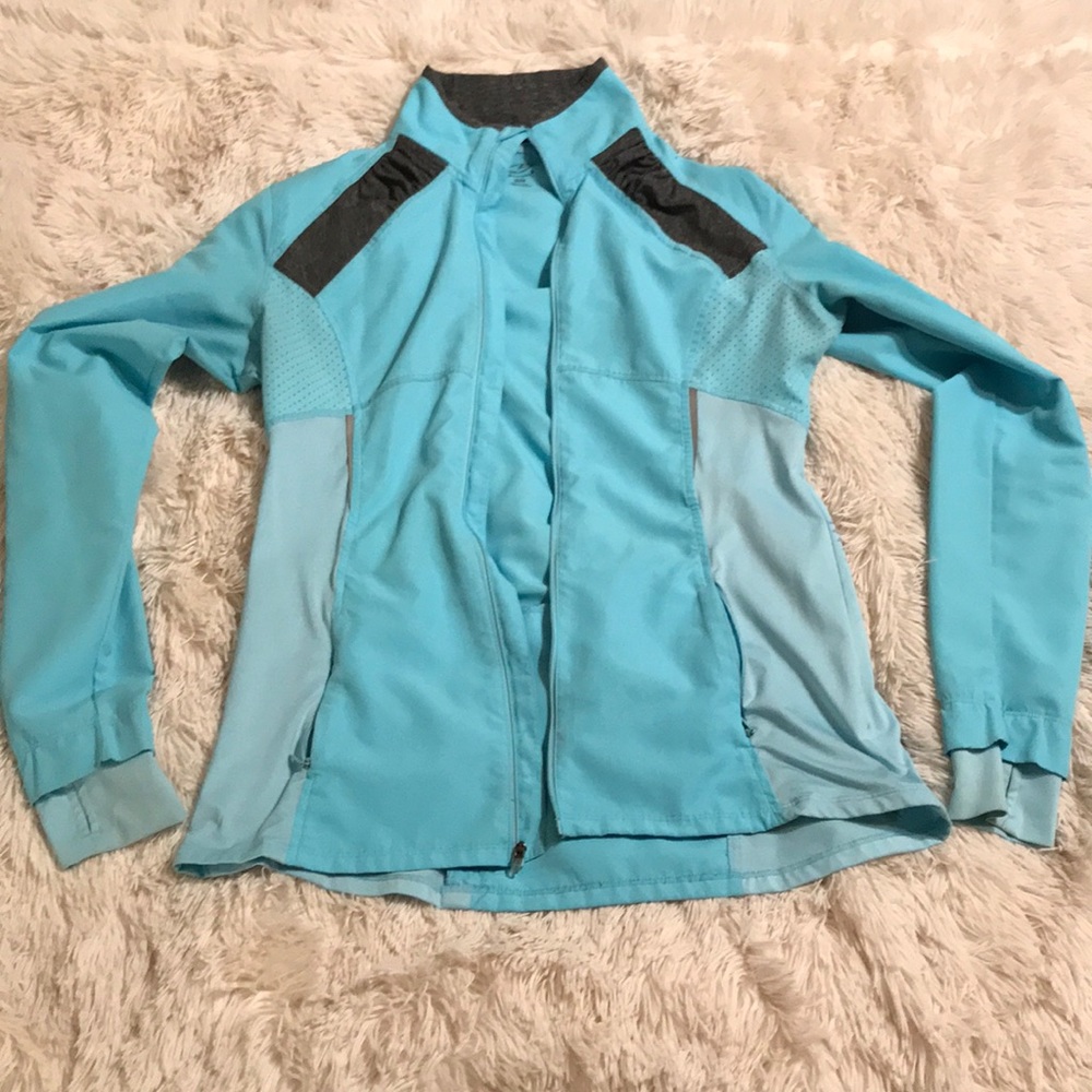 Light blue Champion workout jacket